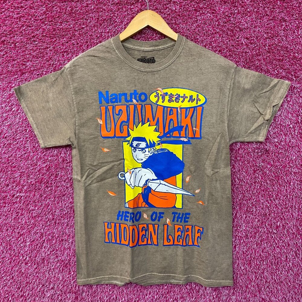 Naruto Uzimaki Hero of the Hidden Leaf Village Tee Medium